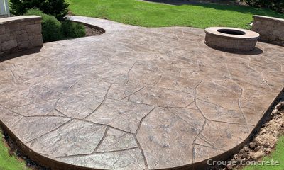 Stamped Ashlar-Slate Patio
