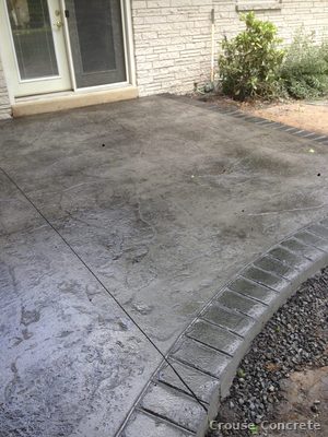 Broom-Finish Concrete Patio