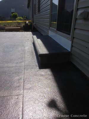 Broom-Finish Concrete Walkway