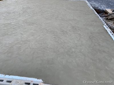 Broom-Finish Commercial Slab Pour