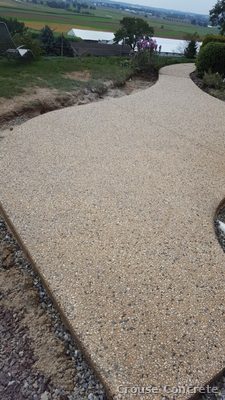Exposed Aggregate Driveway