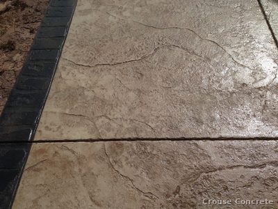Stamped Ashlar Slate Patio