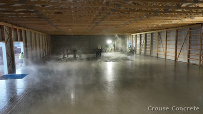 Polished Commercial Warehouse Floor Pour