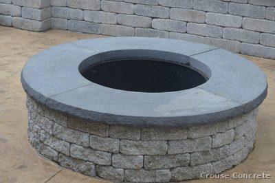 Concrete Fire Pit Ring with Seat