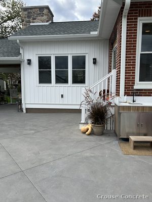 Broom-Finish Residential Patio